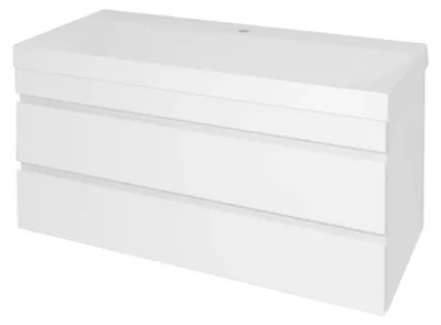 Productafbeelding van Kolpa NAOMI kast met wastafel, model OUN 100, kleur wit