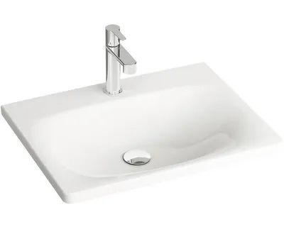 Produktbild von Ravak Balance - Waschtisch 600x465 mm, mit 1 Hahnloch, weiß XJX01260000