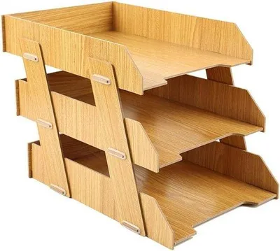 Productafbeelding van Tijdschriftenhouder - Bestandsrek - Bureau organiseren - Eenvoudige montage - 24 x 31.3 cm - A
