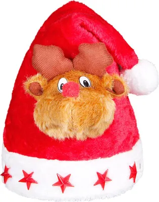Produktbild von Verrückte Weihnachten – Lustige Weihnachtsmützen für Damen, Herren & Kinder – Schneemann, Tannenbaum, Nikolaus – Witzige Party Mütze Uni Kostüm Accessoire für Weihnachtsfeier & Winterfeste Modell wählen: Kinder Elch