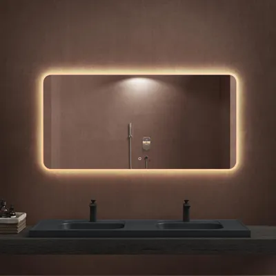 Immagine prodotto di doporro Specchio Bagno LED 140x70 cm Rettangolare Retroilluminato con Interruttore Tattile Dimmerabile 3 Colori Antifog in Vetro Temperato HD, Installazione Orizzontale o Verticale