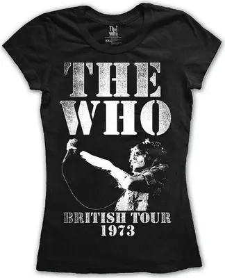 Obrázek produktu pro The Who British Tour 1973 Black S Dámské Tričko