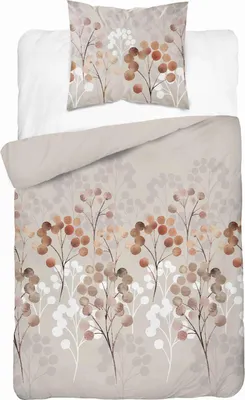 Produktbild von Bettwäsche, Satinbettwäsche, hohe Qualität 140x200 5223a Beige, Blumen