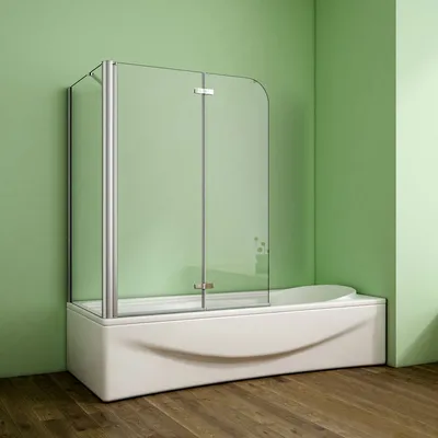 Produktbild von 70X90cm Badewannenfaltwand Badewannenaufsatz mit Duschwand Duschabtrennung Höhe 140cm Dusche Faltwand 6mm Nano Glas