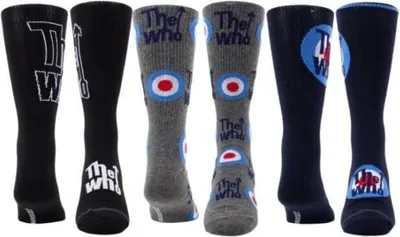 Produktbild von The Who Assorted Crew 3 Pack One Size Socken