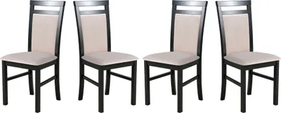 Produktbild von Esszimmerstuhl - Set  4x MILANO 5 schwarz, paros 2