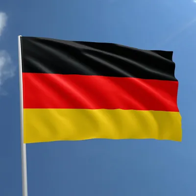 Produktbild von Deutsche Flagge, 90 x 150 cm – Polyester mit Mastöffnung, geeignet für Innen- und Außenbereich