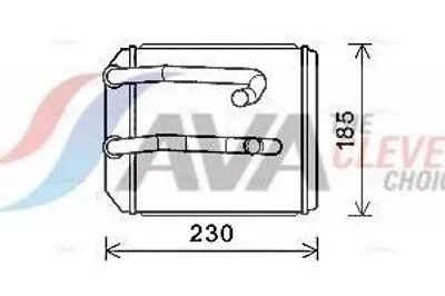 Obrázek produktu pro AVA COOLING SYSTEMS MT6260 Výměník tepla pro vnitřní topení, chladič pro MITSUBISHI L 200 (K7T, K6T)