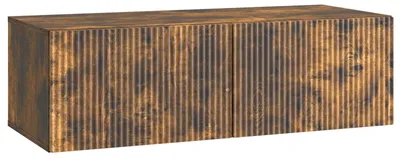Imagen del producto de vidaXL Mueble de TV de pared, 98 x 41 x 30 cm, roble ahumado