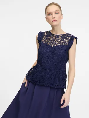Produktbild von Orsay Dunkelblaue Damenbluse 1001252A00715__36