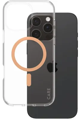 Produktbild von PanzerGlass CARE Flagship Colors iPhone 16 Pro Max peachy