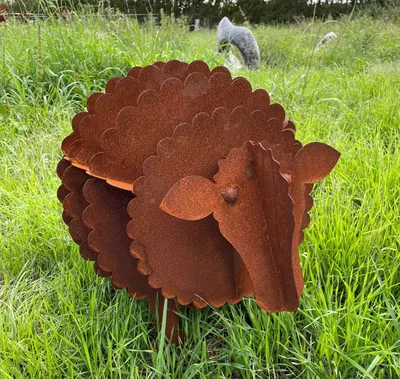 Produktbild von Edelrost 3D Schaf witzig 50x45x70cm zum Bepflanzen Rost Blumentopf Windlicht Edelrost Gartendeko