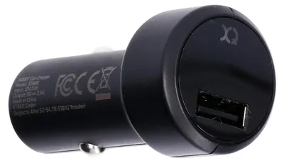 Obrázek produktu pro Xqisit KZF, USB nabíječka do auta, adaptér, 2,4A, černá