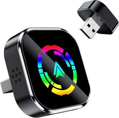 Produktbild von 2025 Upgraded Wireless für Apple CarPlay,Mini-USB-Design-Auto-Play-Adapter mit Typ-C-Erweiterung,Plug-and-Play,kompatibel für ios & Android