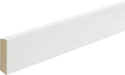 Produktbild von B.S. Bauprogramm Deckleiste modern 260 cm 35 x 8 mm Weiß hochglanz