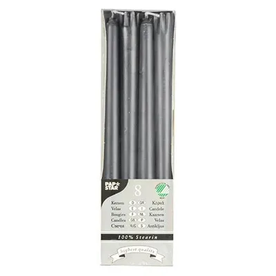 Produktbild von 8 Leuchterkerzen Ø 2.2 cm · 25 cm grau aus 100 % Stearin