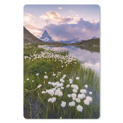 Produktbild von MuchoWow® Mauspad Mousepad Alpen - Riffelsee - Gras 18x27 cm - Mousepads - Maus Mat - Pad - Mausunterlage