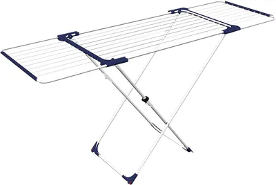 Productafbeelding van Uitschuifbare wasrek 'SURPRISE', model op poten, 110 - 186x61x94 cm (hoogte)