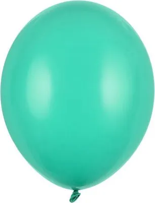Produktbild von Starke Latexballons, Türkis, Pastell-Aquamarin, 12 cm, 100 Stück.