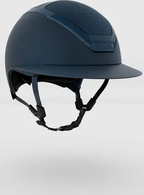 Produktbild von Kask Reithelm STAR Lady Chrome navy mit  Steinen am Kinnriemen, Größe:57