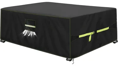 Obrázek produktu pro Ochranný obal na zahradní nábytek, materiál 420D Oxford, rozměry 220x110x70 cm, vodotěsný, odolný vůči UV záření, vhodný pro použití v zimě