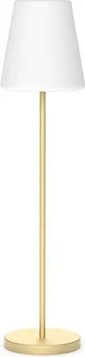 Produktbild von LED Stehleuchte außen Solar leuchte 177,2 cm Dimmer Farbwechsel RGBCCT in Messing Weiß kabellose Außenlampe Gartenlampe Terrassenleuchte