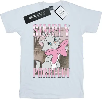 Produktbild von Disney - "Aristocats Simply Purrfect" T-Shirt für Damen BI17436 (3XL) (Weiß)