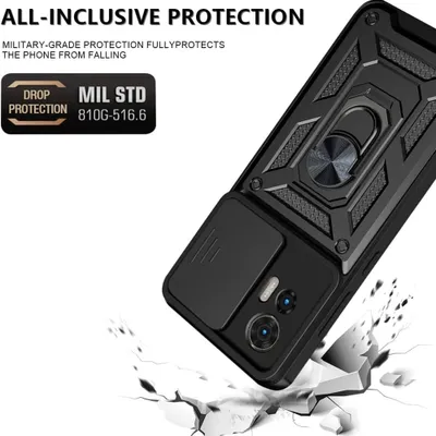 Produktbild von Techsuit Camshield Back Cover Hülle für Motorola Edge 30 Neo - Schwarz