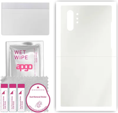 Produktbild von apgo Rückseite Schutzfolie, Matt, kompatibel mit Samsung Galaxy Note 10 Plus 5G, Hinten Hydrogel-Displayschutzfolie mit Positionierhilfe, kratzfest, einfache Montage