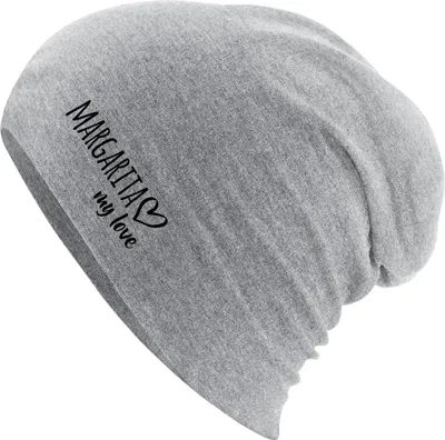 Produktbild von Huuraa Beanie Margarita Island my love Heather Grey One Size Baumwolle und Elasthan Mütze Geschenkidee