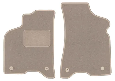 Imagen del producto de Alfombrillas delanteras de moqueta para Volkswagen Lupo 1997-2005 (hatchback) – 2 piezas, beige, a medida – Wielganizator LUX