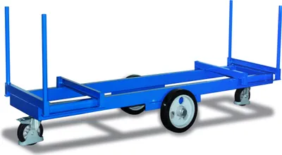 Produktbild von Langmaterial-Wagen, Ladefläche LxB 2500x615 mm, Außenmaße LxBxH 2500x760x1020 mm, Traglast 3000 kg