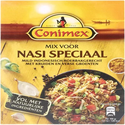 Image de Conimex Mix Nasi Speciaal 40g - Mélange d'épices épicées pour un Nasi authentique