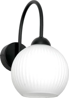 Obrázek produktu pro Designové nástěnné svítidlo ze skla, IP20, černé/bílé