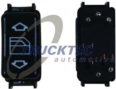 Produktbild von TRUCKTEC AUTOMOTIVE 02.58.010 Fensterheberschalter passend für MERCEDES-BENZ 190 (W201) Vorne Rechts Fensterheber Schalter