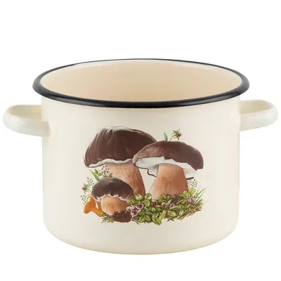 Produktbild von Emaille Topf 5L Kochtopf Universaltopf Suppentopf Induktion Ø 22 cm Beige