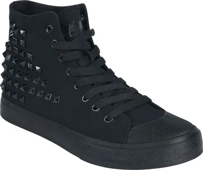 Produktbild von Black Premium by EMP Uni schwarzer Sneaker mit Nieten EU46