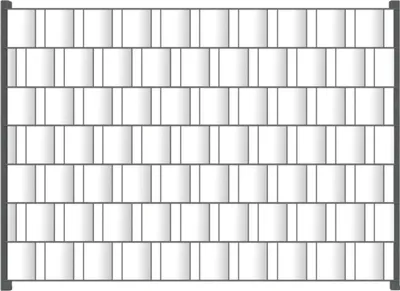Produktbild von Wallario Zaunsichtschutz mit Motiv Weiß für Ein- und Doppelstabmatten Zäune in der Größe 200 x 140 cm