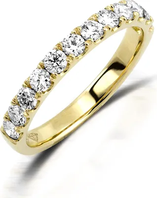 Produktbild von 750er Gelbgold Diamant Memory Ring mit Brillanten 0,42 ct. Memoire Eternity 18K Gr. 54