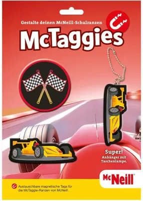 Zdjęcie produktu dla McNeill McTaggies Racecar, Wielobarwny, 3 szt.