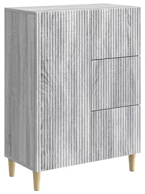 Produktbild von vidaXL Sideboard Graues Sonoma 66 x 34,5 x 90 cm Holzwerkstoff