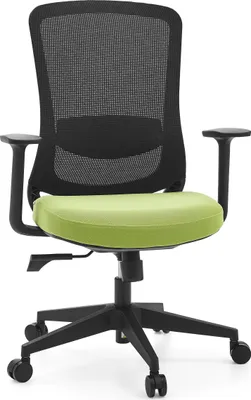 Produktbild von hjh OFFICE Home Office Bürostuhl Sedito Schreibtischstuhl mit Armlehnen Stoff / Netzstoff Drehstuhl