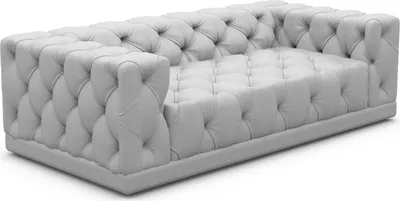 Produktbild von Kunstleder 3-Sitzer Couch Meliva Hellgrau