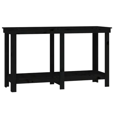 Obrázek produktu pro vidaXL Pracovní stůl černý 140x50x80 cm Borovicový masiv