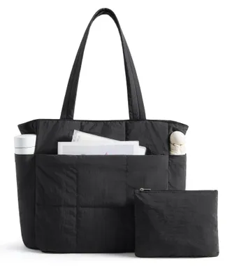 Immagine prodotto di Borsa a tracolla da 15,6 pollici, custodia per laptop, borsa da lavoro, nera, per l'ufficio