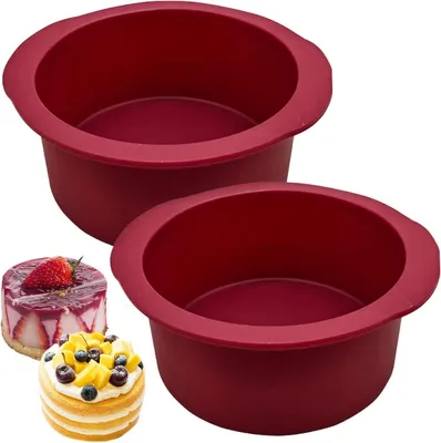 Obrázok produktu pre Silikónová okrúhla nepriľnavá forma na koláče, tvarohové koláče a chlieb 10 cm