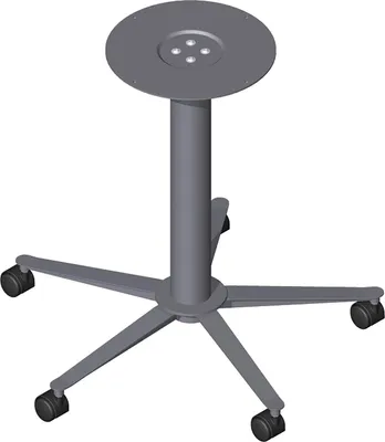 Produktbild von Säulentischgestell 5-Stern 695 mm schwarz