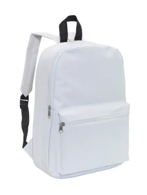 Produktbild von Rucksäcke klein Weiß 30x10,5x39,5 cm – Mini Rucksack mit gepolsterte Schultergurte für Damen Reißverschluss-Hauptfach