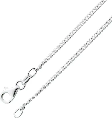 Produktbild von Panzerkette 1,4mm Silber 925 Cuban Link Chain 55