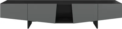 Produktbild von Skandica WING Moderne TV-Schran mit Schubladen / Asymmetrische Fronten / Schwarz-Grau / 200 CM